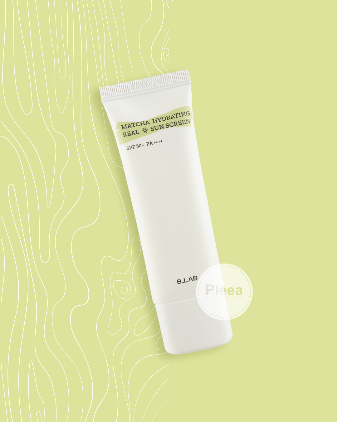 [B_LAB] Matcha Hydrating Real Sunscreen SPF50+ PA++++ Pleea Cosmetics®
