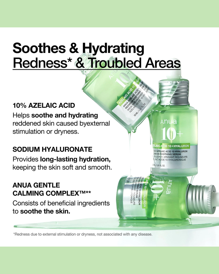 [ANUA] Azelaic Acid 10 Hyaluron Redness Soothing Serum