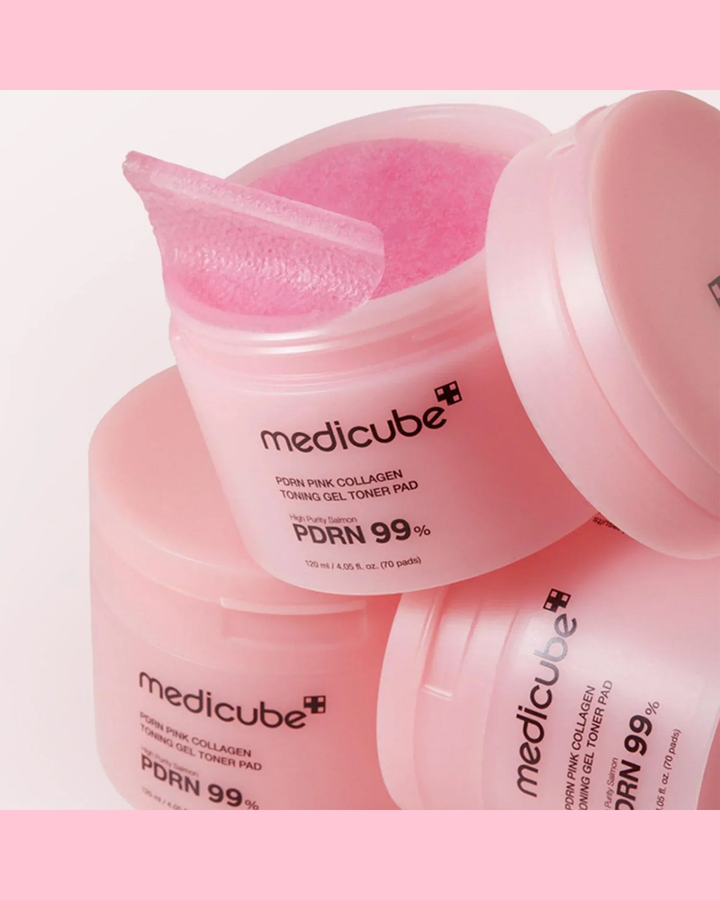 [Medicube] PDRN Pink Collagen Toning Gel Toner Pad (70Pads)