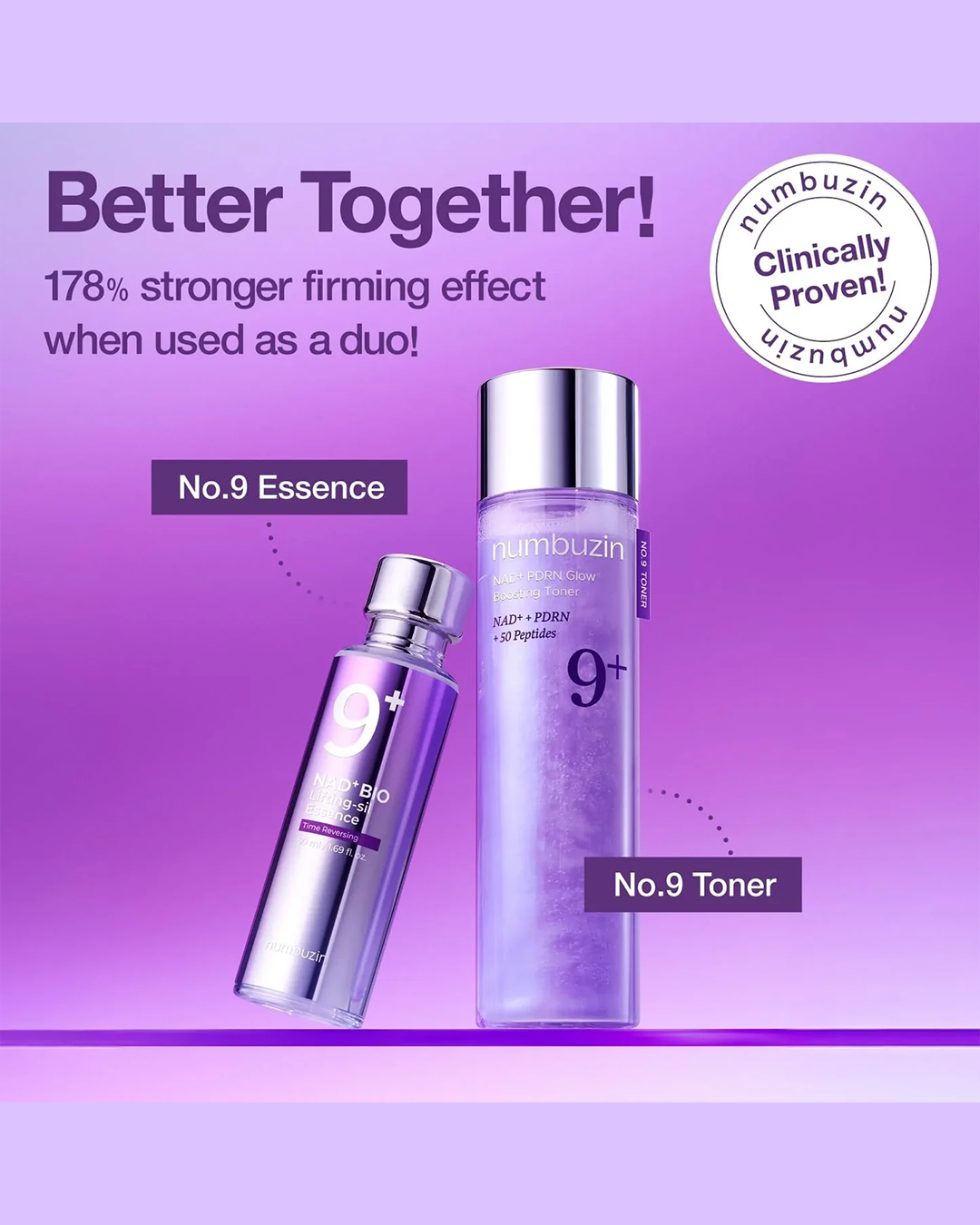 [Numbuzin] No.9 NAD PDRN Glow Boosting Toner