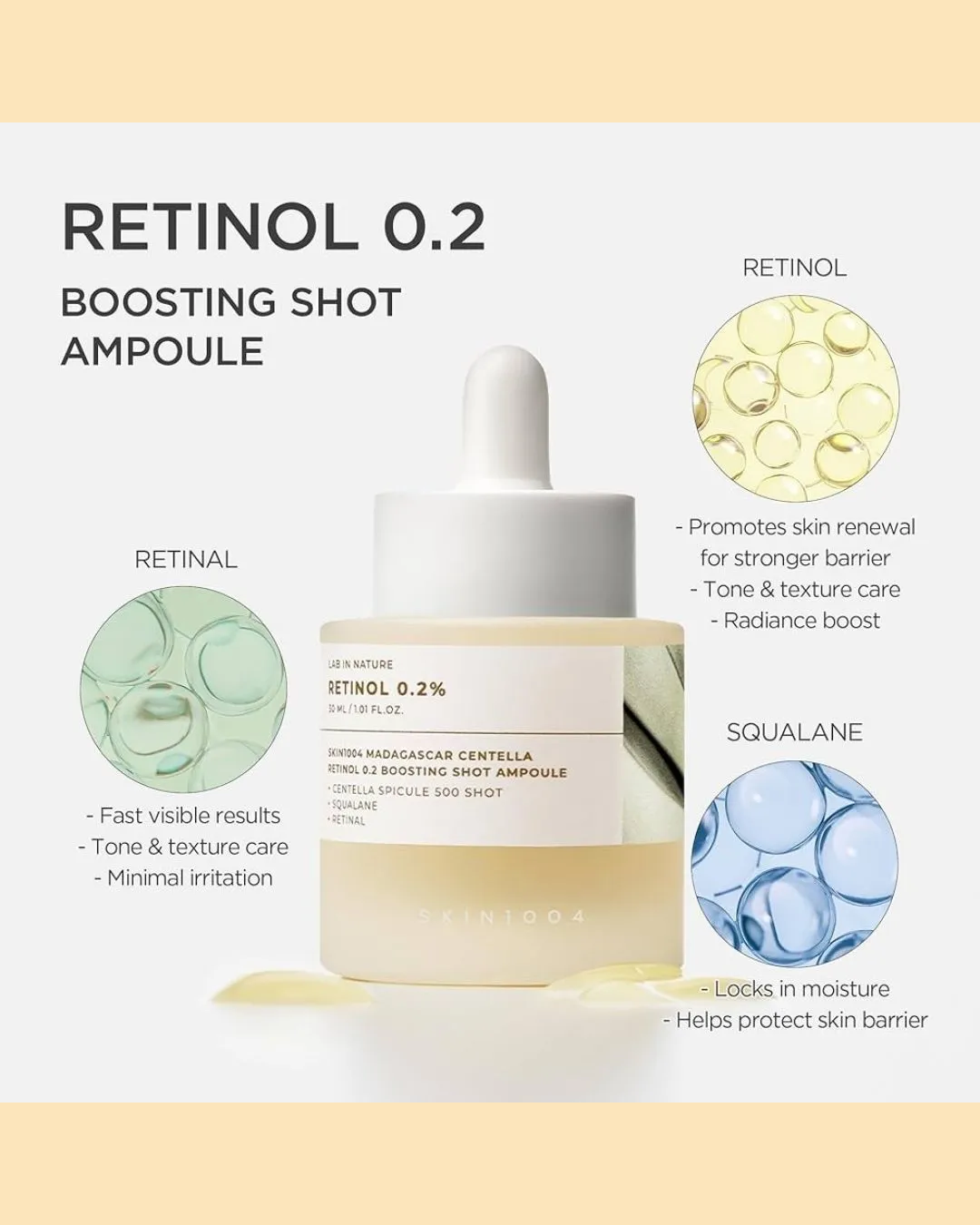 [Skin1004] Madagascar Centella Retinol 0.2 Boosting Shot Ampoule