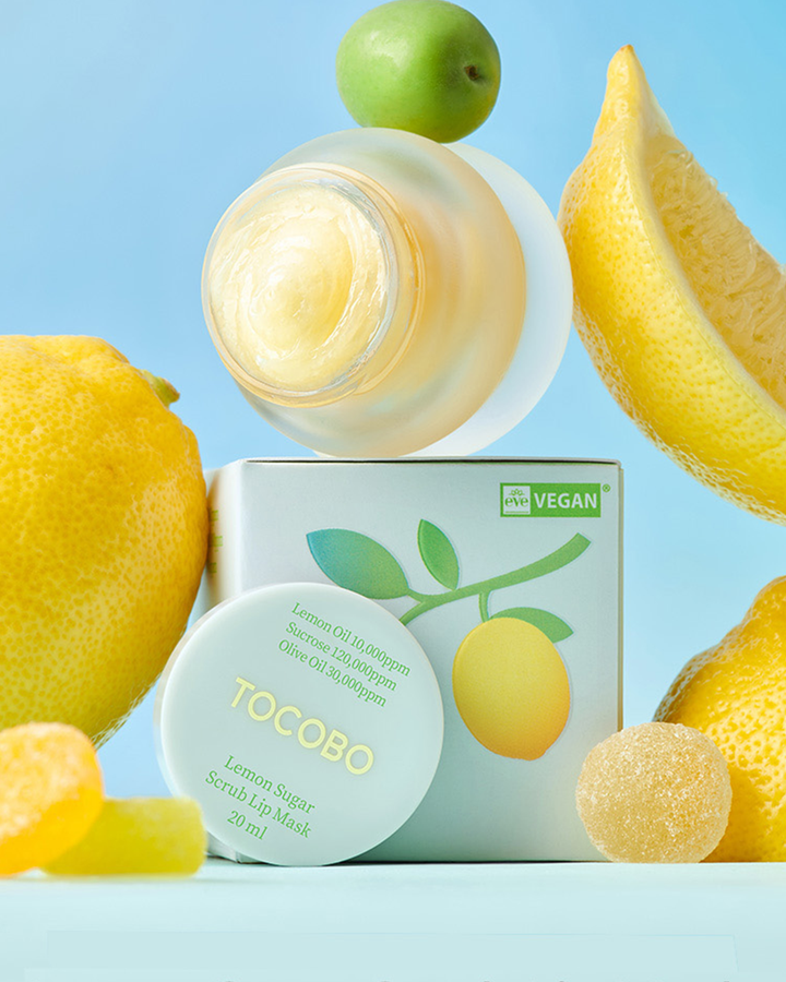 [TOCOBO] Lemon Sugar Scrub Lip Mask