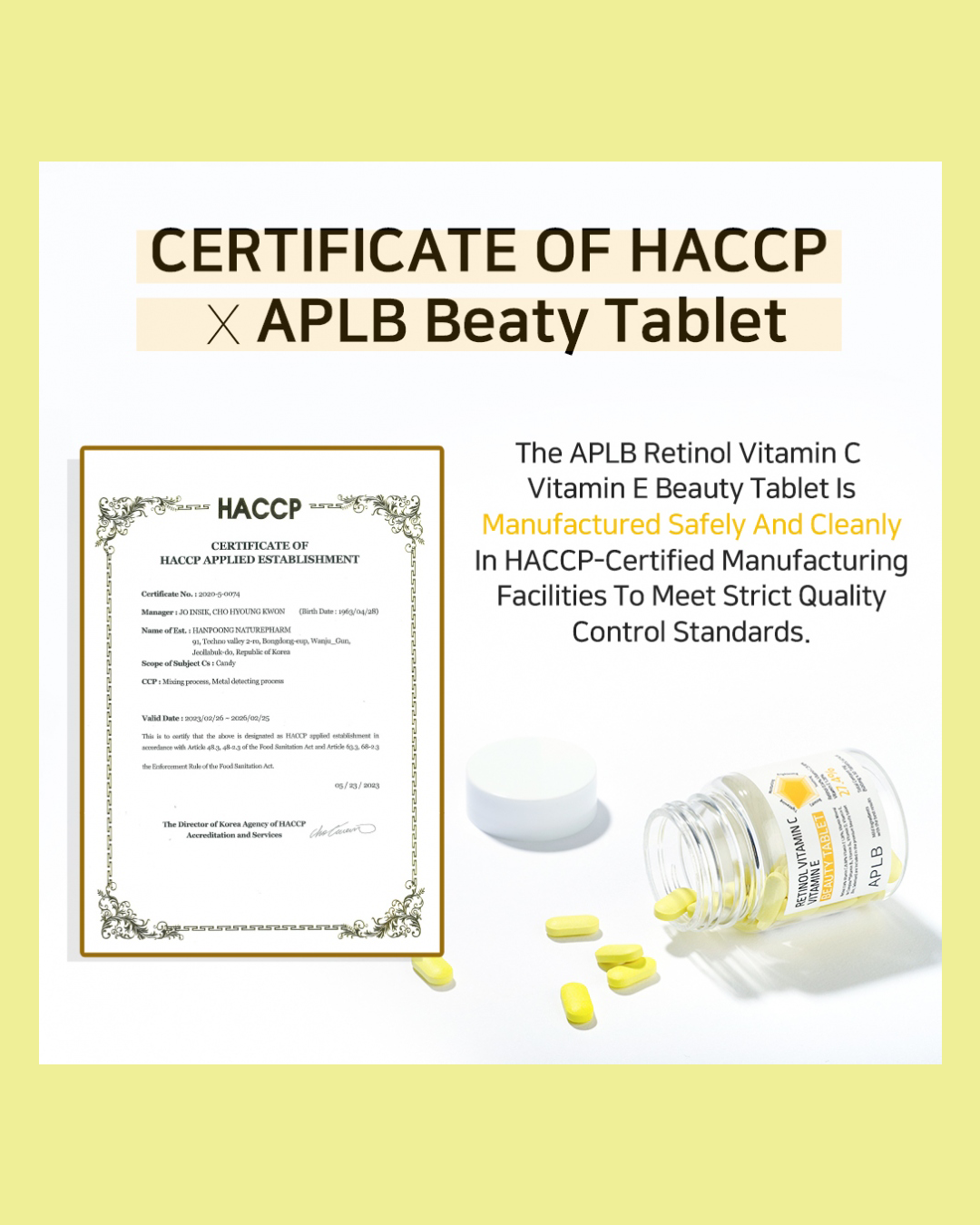 [APLB] Retinol Vitamin C Vitamin E Beauty Tablet