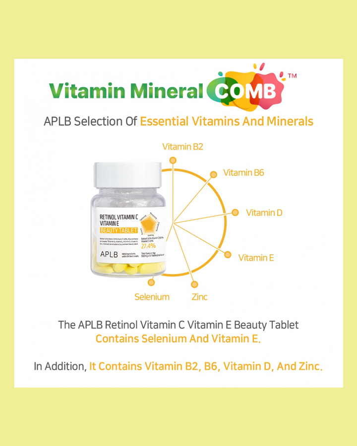 [APLB] Retinol Vitamin C Vitamin E Beauty Tablet