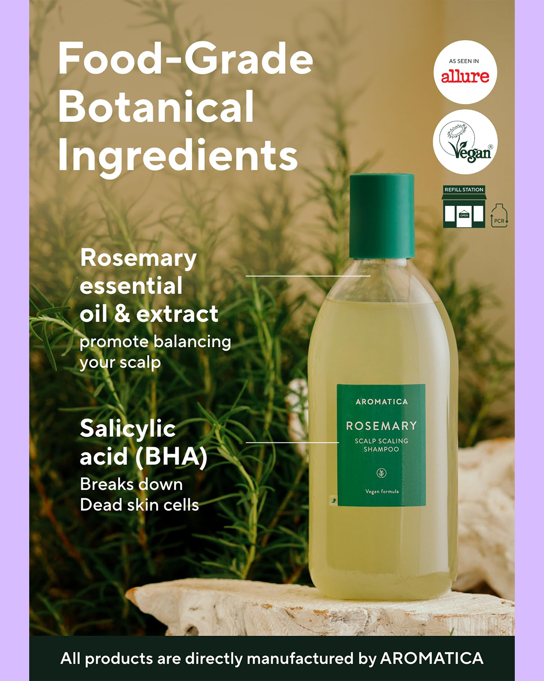 [Aromatica] Rosemary Scalp Scaling Shampoo