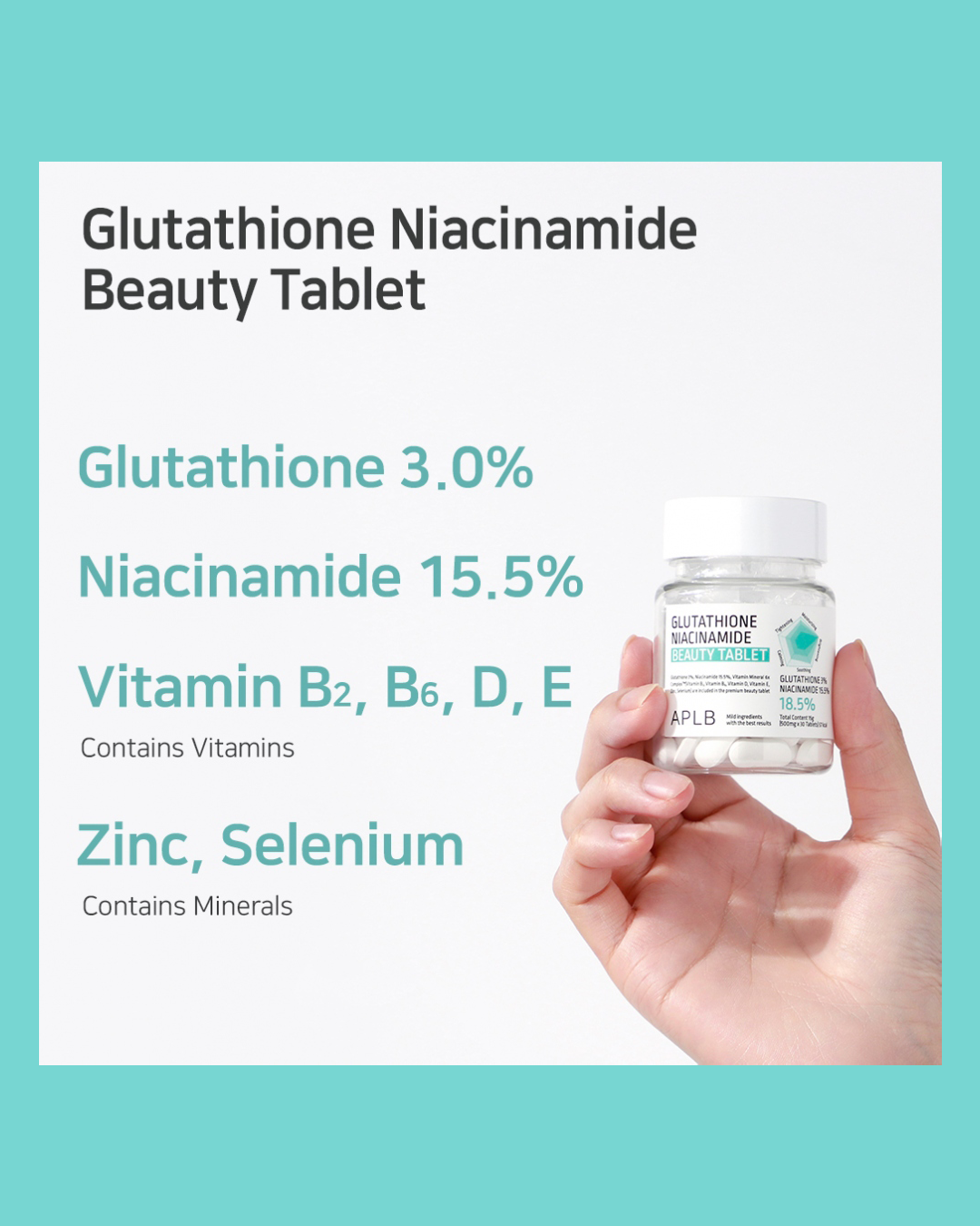 [APLB] Glutathione Niacinamide Beauty Tablet