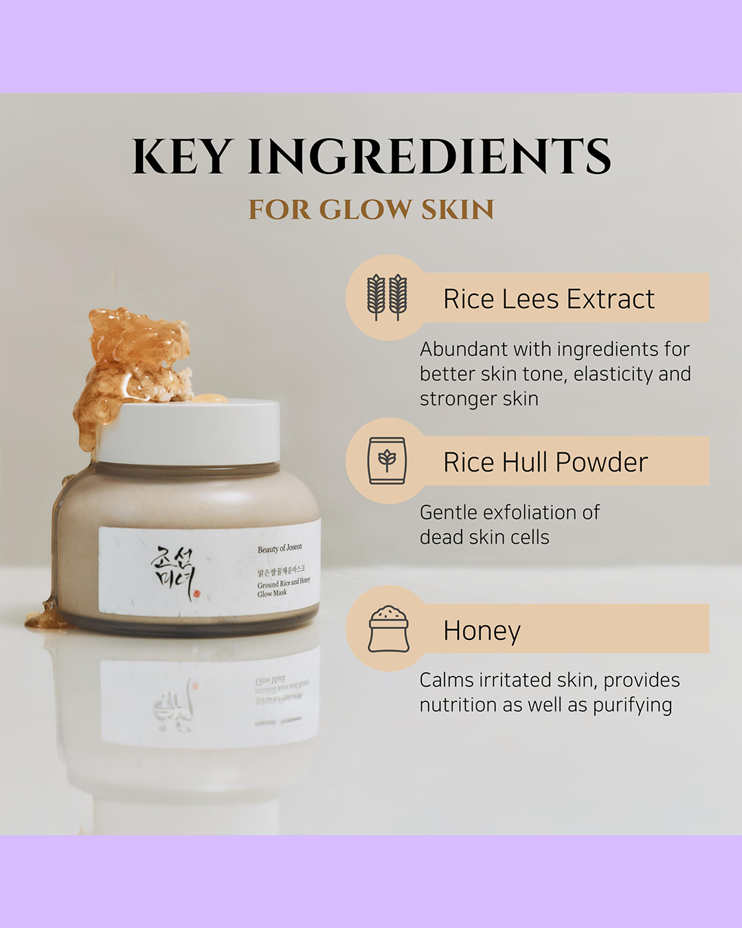 [Beauty of Joseon] Ground Rice and Honey Glow Mask