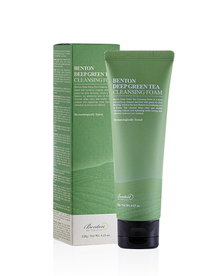 [Benton]-Deep-Green-Tea-Cleansing-Foam-120g-1-k-beauty-colombia-cosmetica-coreana3