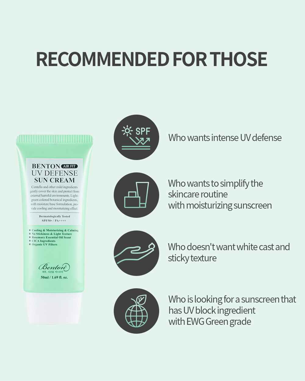 [Benton] Air Fit UV Defense Sun Cream SPF50 PA++++2