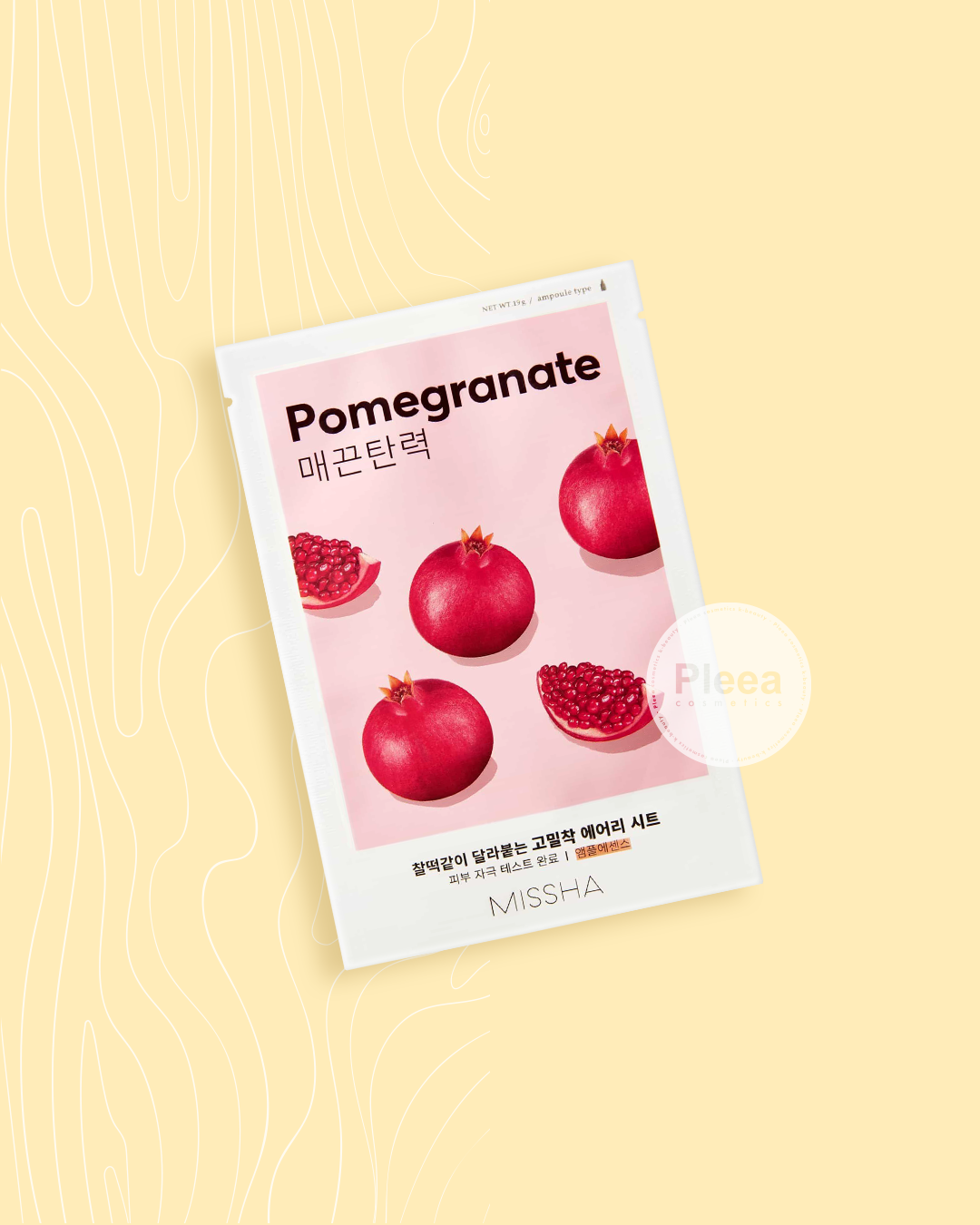 [Missha] Airy Fit Sheet Mask (Pomegranate)-k-beauty-colombia-cosmetica-coreana