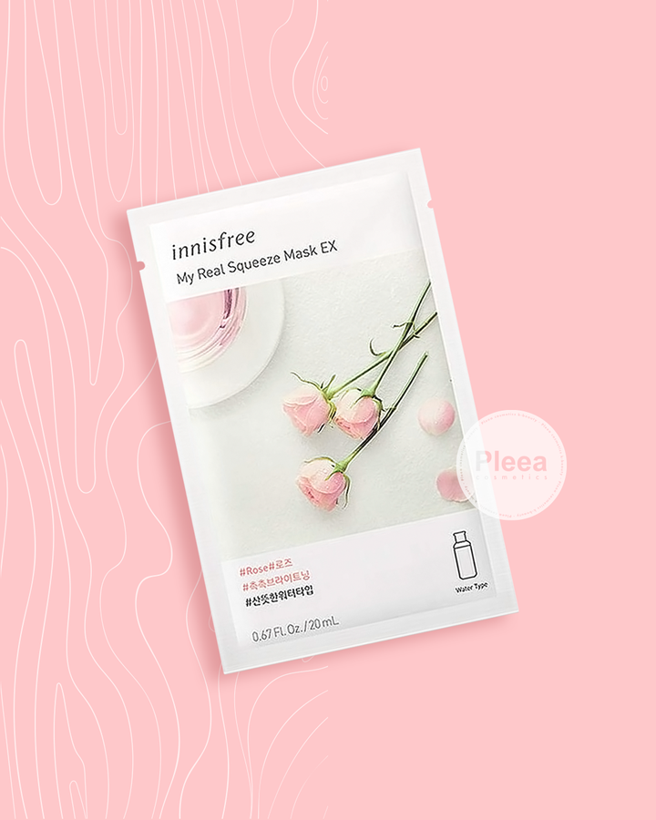 [Innisfree] My Real Squeeze Mask EX (Rose)-k-beauty-colombia-cosmetica-coreana